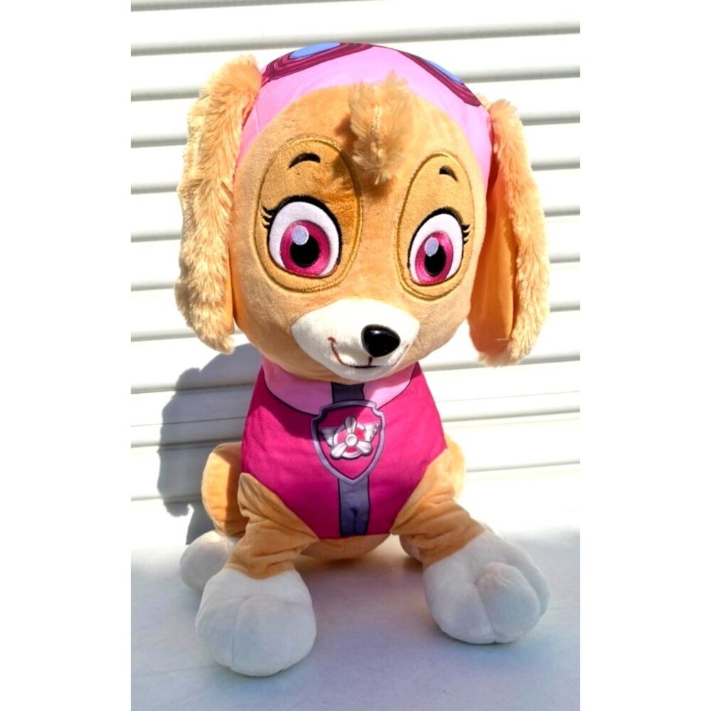 2016 Nickelodeon Paw Patrol Skye Large Plush Stuffed Animal Toy Pink Dog 18"